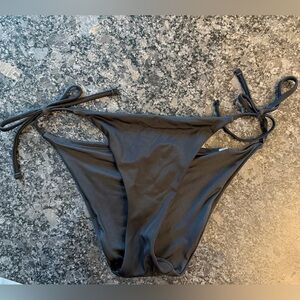 Victoria's Secret Black Tie-Side Bikini Bottom